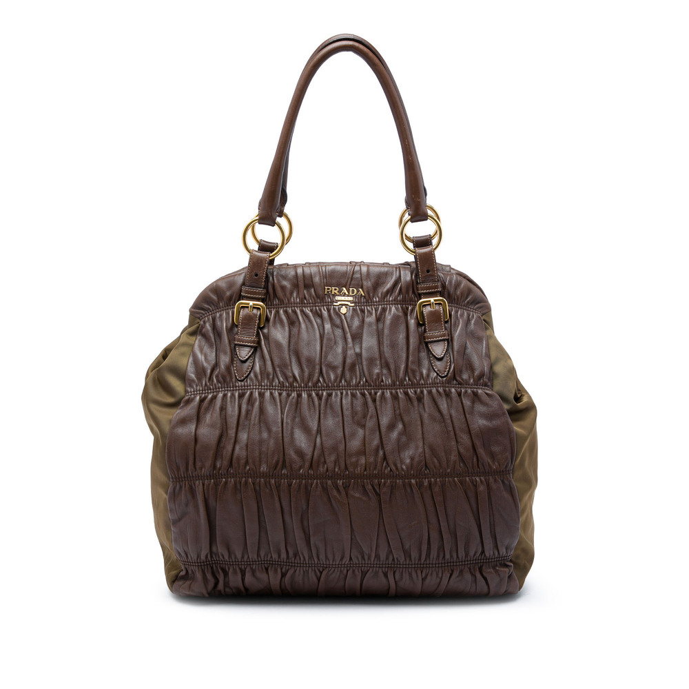 Pre-Loved Prada Nappa Gaufre and Tessuto Tote